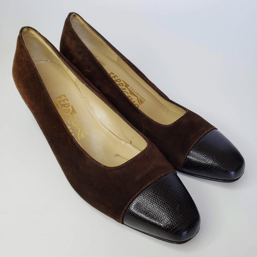 Salvatore Feragamo x Saks 5th Ave VTG Heels 7.5B